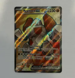 Regirock ex 214/182 Sv10: Destined Rivals FULL ART Ultra Rare Pokemon HOLO🔥 - Image 1