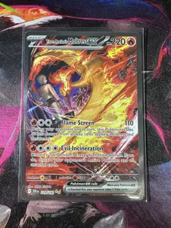 Team Rocket's Moltres ex SAR 124/098 The Glory of Team Rocket Pokemon TCG Minty - Image 1