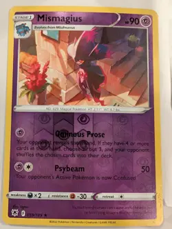 Mismagius - 059/189 SWSH Astral Radiance Pokemon Reverse Holo Foil Nice! - Image 1