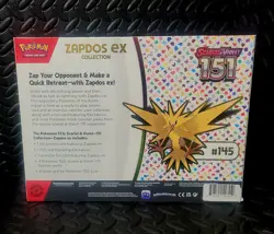 Pokemon TCG: Scarlet & Violet 151 Zapdos EX Collection Sealed - Image 2