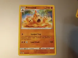 Pokemon TCG Palossand Silver Tempest Uncommon Stage 1 140HP 100/195 Reverse Holo - Image 1