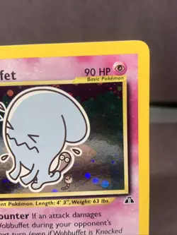 Pokemon TCG Wobbuffet Neo Discovery 16/75 Unlimited Holo Rare WOTC VTG 2001 - Image 3