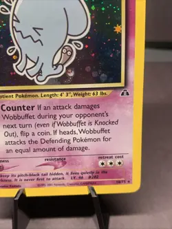 Pokemon TCG Wobbuffet Neo Discovery 16/75 Unlimited Holo Rare WOTC VTG 2001 - Image 4