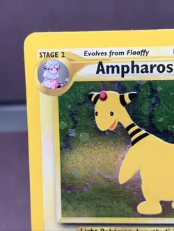 Pokemon TCG Ampharos 1/64 Neo Revelation Holo Rare WOTC VTG 2001 Swirl - Image 2