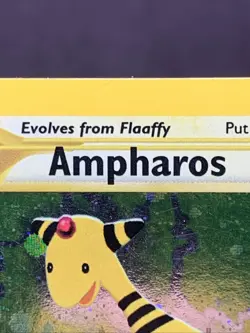 Pokemon TCG Ampharos 1/64 Neo Revelation Holo Rare WOTC VTG 2001 Swirl - Image 3