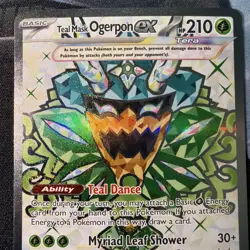 Teal Mask Ogerpon ex 190/167 Twilight Masquerade Full Art Pokemon TCG NM/MINT - Image 3