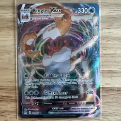 Pokemon TCG Kingler VMAX 029/172 Brilliant Stars Ultra Rare Holo Full Art 330 HP - Image 1