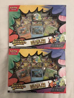 2 x Pokemon TCG Ascended Heroes Deluxe Pin Collection Box New & Sealed - Image 2