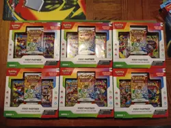 Lot of 6 Pokemon TCG First Partner Illustration Collection Series 1 Bundle of 6 - Image 1
