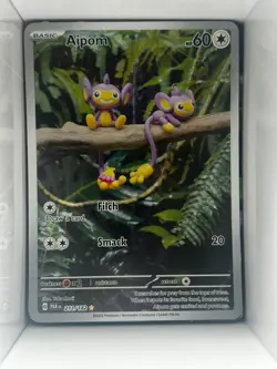 Aipom - Illustration Rare - Paradox Rift - Pokemon - 211/182 - NM/M - Image 1