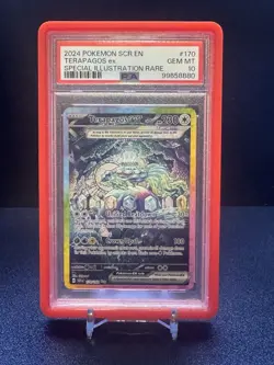 Pokemon TCG Terapagos ex 170/142 Sv07 Stellar Crown SIR Rare 170 GEM MINT PSA 10 - Image 1