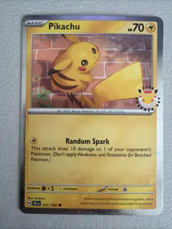 Pokemon Day 2026 - Pikachu 051/162 - Anniversary Stamped - NM - Image 1
