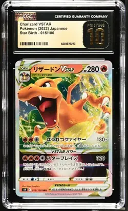 CGC Pristine 10 Charizard VSTAR 015/100 Star Birth Japanese Pokemon TCG 2022 - Image 2