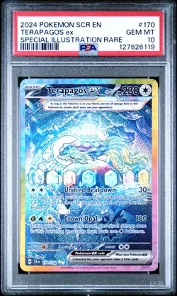 2024 POKEMON SCR EN-STELLAR CROWN SPECIAL ILLUSTRATION RARE TERAPAGOS EX PSA 10 - Image 1