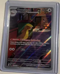 Pokemon Gumshoos 153/132 Me01: Mega Evolution Holo Illustration Rare Ability - Image 1