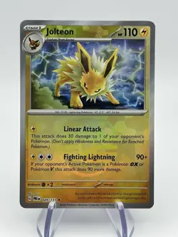 Pokemon TCG Jolteon Prismatic Evolutions 029/131 Master Ball Reverse See Pics (A - Image 1