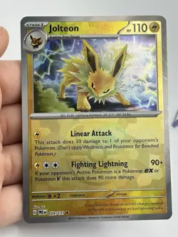 Pokemon TCG Jolteon Prismatic Evolutions 029/131 Master Ball Reverse See Pics (A - Image 3