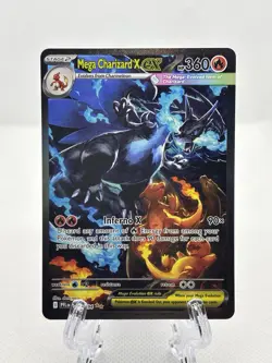 Pokemon TCG Mega Charizard X ex 125/094 Phantasmal Flames Holo SIR NM - Image 1
