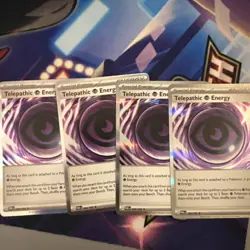 4X Telepathic Psychic Energy 088/088 Playset Pokemon Perfect Order Reverse Holo - Image 1