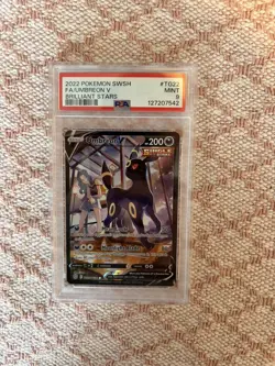 Pokemon Umbreon V - Brilliant Stars Trainer Gallery - TG22/TG30 - PSA 9 - Image 1