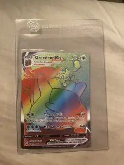Pokemon TCG Greedent Vmax Fusion Strike 272/264 Holo Secret Rare - Image 2