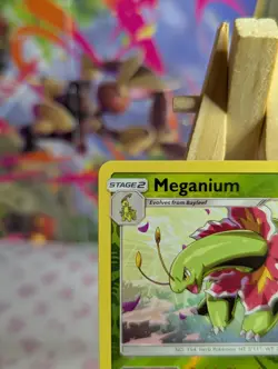 Pokemon TCG - Meganium 8/214 Reverse Holo Rare - Lost Thunder - LP - Image 2