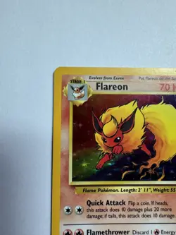 Flareon 3/64 Holo Rare Jungle 1999 Wizards Pokemon Card TCG NM / LP - Image 3
