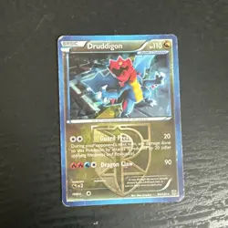 Pokemon Druddigon B&W Plasma Storm 94/135 Cracked Ice Holo Rare Card Played LP - Image 1