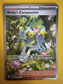 Pokemon TCG Wally's Compassion SIR 186/132 Mega Evolution - Image 1