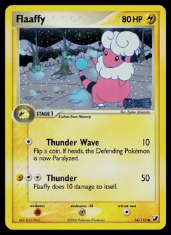 Pokemon Card - Flaaffy Unseen Forces 56/115 Reverse Holo Stamped - Image 1