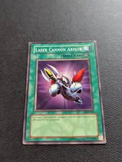1996 Yu-Gi-Oh! Laser Cannon Armor Spell Card LOB-089 - Image 1