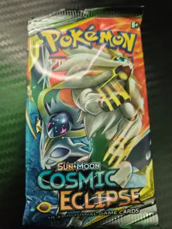 Pokemon Trading Card Game Sun & Moon Cosmic Eclipse Booster Pack 820650805899 - Image 1
