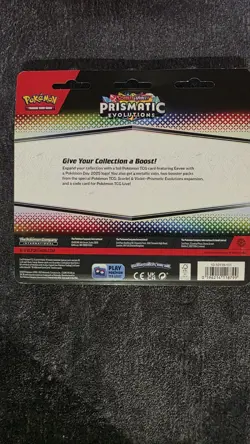 Pokemon TCG Prismatic Evolutions 2-Pack Blister with Eevee Promo Card and Coin - Image 4