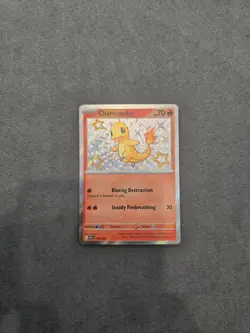 Pokemon TCG Paldean Fates Charmander Holo Card 109/091 Shiny Rare Baby Shiny - Image 2