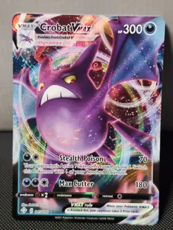 HOLO FULL ART Crobat VMAX 045/072 - 2021 Pokemon Shining Fates Rare Card - NM - Image 1