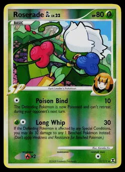Pokemon Card - Roserade GL Rising Rivals 12/111 Reverse Holo - Image 1