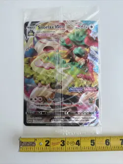 Snorlax VMAX JUMBO Card 142/202 Stamped Gamestop Promo Pokemon Sword & Shield - Image 3