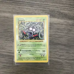 Pokemon TCG Tangela Base Set, 1st Edition Shadowless Card 66/102 - Image 1