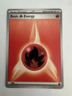 Fire Energy #18 Scarlet & Violet White Flare Pokemon 2025 TCG Card - Image 1