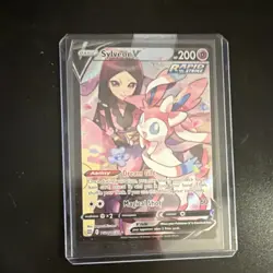 The Pokemon Company Sylveon V Ultra Rare Full Art Holo TG14/TG30 200 HP Swsh09 - Image 1