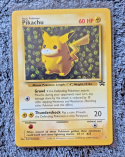 Pokemon Vintage Pikachu 01/53 Wotc Promo Regular LP - Image 1