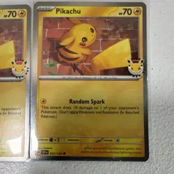 Pokemon TCG 2024 Pokemon Day Pikachu 051/162 Holo & Regular Lot 3X English - Image 4