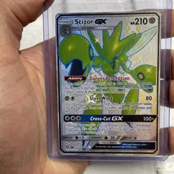 Pokemon Scizor GX SV72/SV94 Hidden Fates: Shiny Vault Holo LP/NM Pokemon Card - Image 1