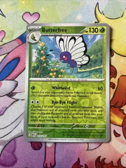 Pokemon TCG Butterfree Scarlet & Violet - 151 012/165 Reverse Holo Uncommon NM - Image 1