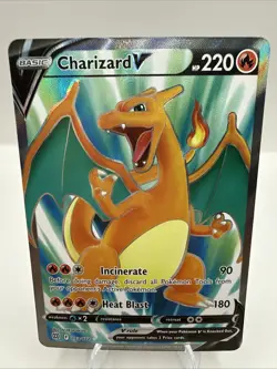 Charizard V 153/172 Swsh09: Brilliant Stars Full Art Holo Ultra Rare Pokemon TCG - Image 1