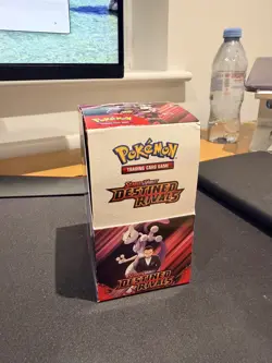 Pokemon TCG Destined Rivals Half Booster Box Unsealed Box, Factory Sealed Packs - Image 1