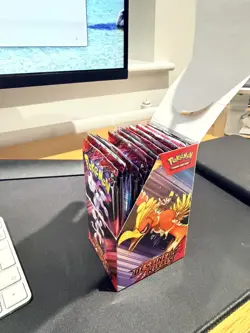 Pokemon TCG Destined Rivals Half Booster Box Unsealed Box, Factory Sealed Packs - Image 4