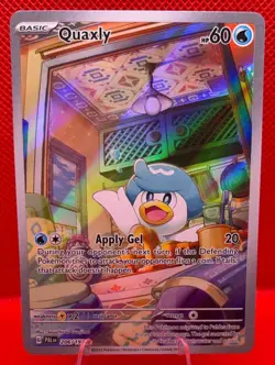 2023 Pokemon Scarlet & Violet Paldea Evolved Quaxly #206/193 Illustration Rare - Image 1