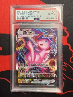 Pokemon Mew VMAX 269/264 Fusion Strike Secret Rare 2021 PSA 10 GEM MT Card - Image 1