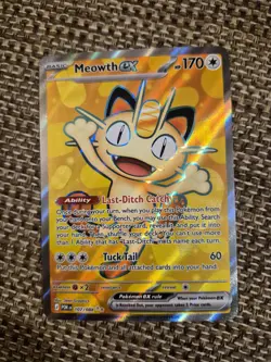Pokemon TCG Meowth EX Ultra Rare Full Art - Perfect Order 107/88 - Mint - Image 1